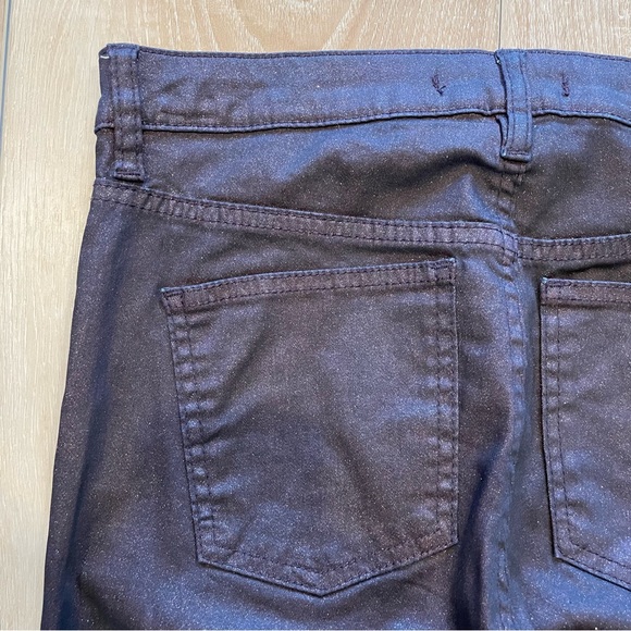 Free People Purple Glitter Skinny Jean - Picture 8 of 15